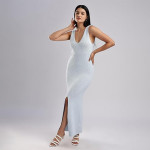 Calvin Klein Jeans Polyester v-Neck Maxi Dresses ,plein air