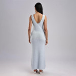 Calvin Klein Jeans Polyester v-Neck Maxi Dresses ,plein air