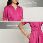 Symbol Premium Women's Fit & Flare Wrap Dress pink