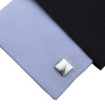 Silver-Toned Cufflink